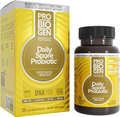 Probiogen Daily Digestive Balance probiotic bottle label