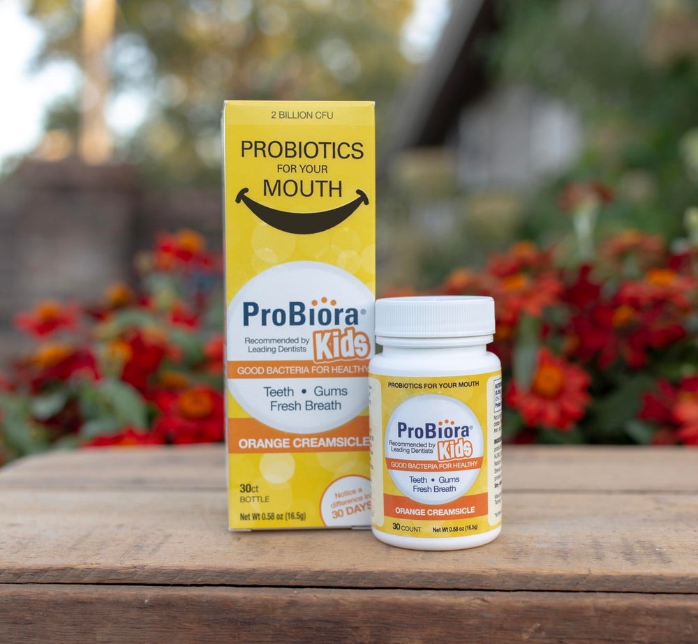 ProBiora Kids packaging and nutritional information label