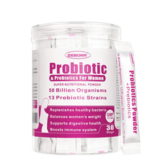 Front view of Probiorics for Women Probiotics Powder bottle