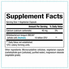 Probiotic supplement with 10 billion CFU Bifidobacterium longum