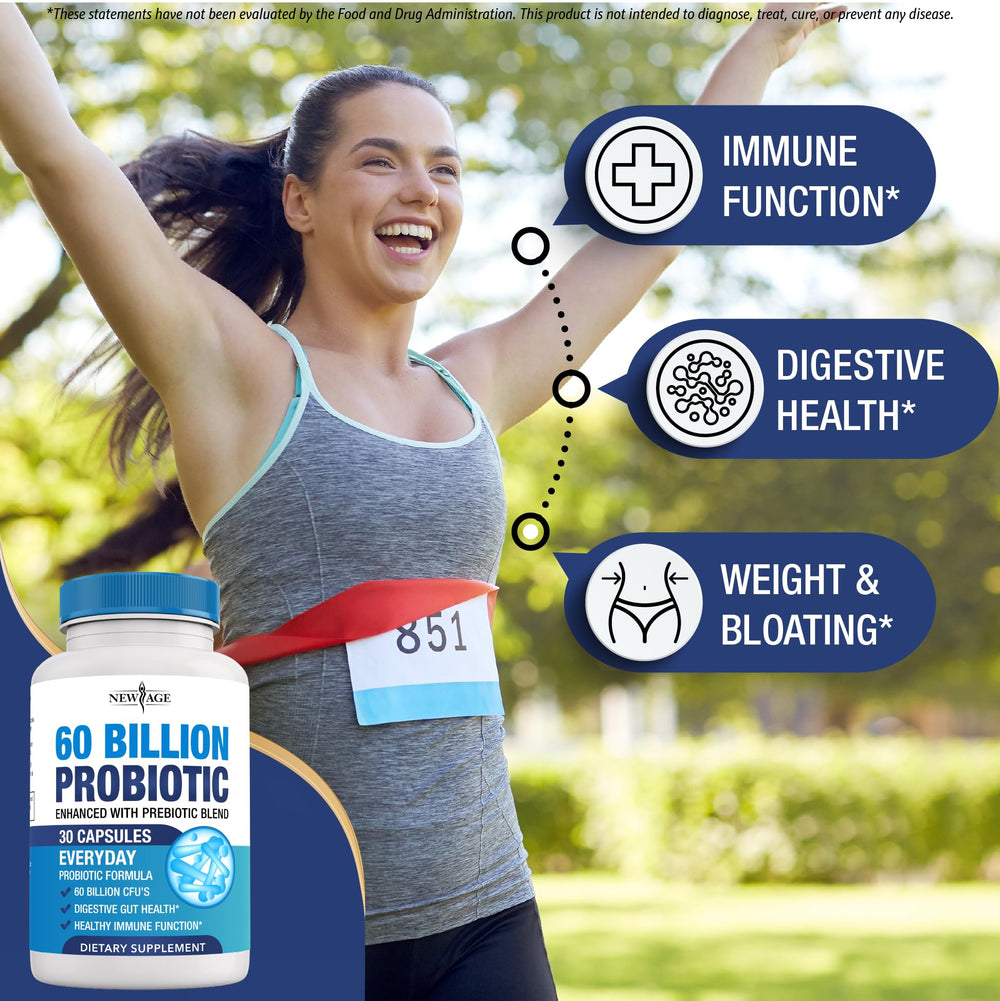Capsules of probiotic supplement for digestive health