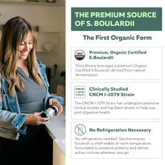 Capsules of organic Saccharomyces boulardii probiotic