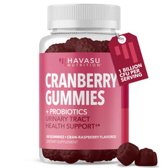 Front view of Probiotic Cranberry Gummies bottle for Women