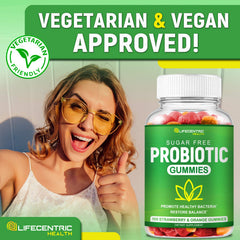 100-count bottle of probiotic gummies
