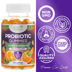 Probiotic gummies illustrating immune health support