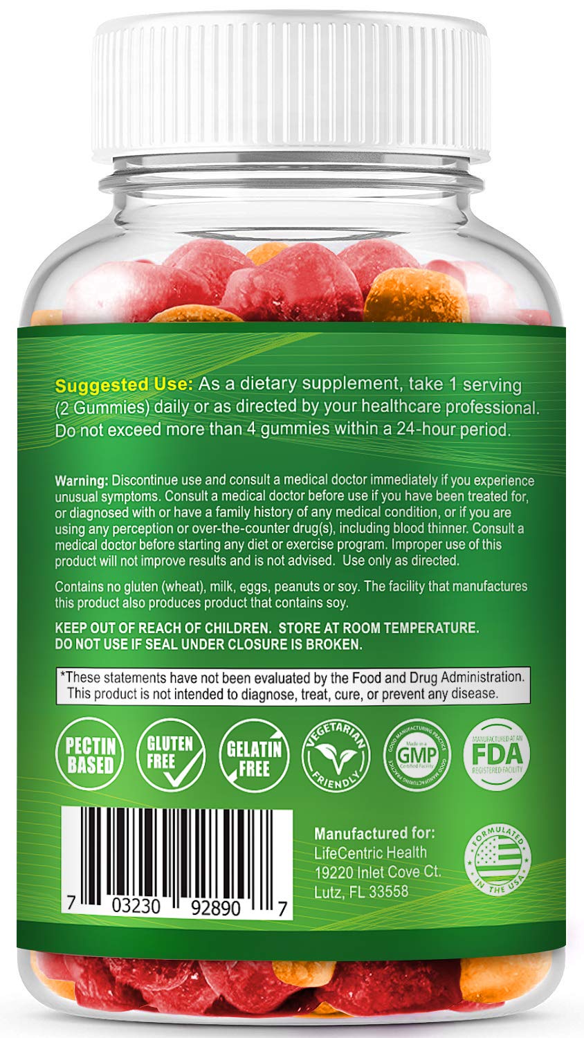 Organic sugar-free probiotic gummies