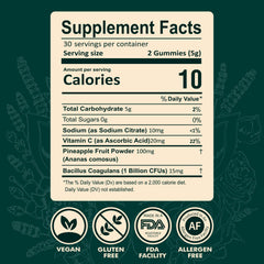 Bottle of Probiotic Gummies for Women showing 60 gummies