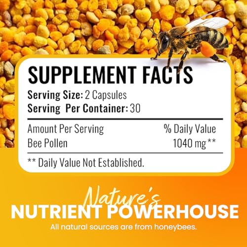 Probiotic and Immune Support Bee Pollen Capsules