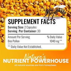 Probiotic and Immune Support Bee Pollen Capsules