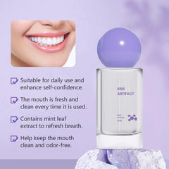 Close-up of fine mist being sprayed from the oral spray