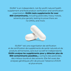 Product label with ingredients and proprietary strain