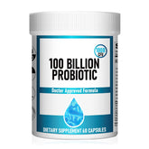 Bottle of Probiotics 100 Billion CFU with 10 strains label
