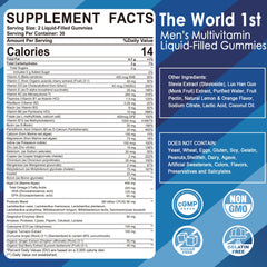 Bottle highlighting 80 Billion CFU probiotics for men