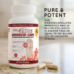 Label highlighting 20 billion CFU in TriActive Biotics