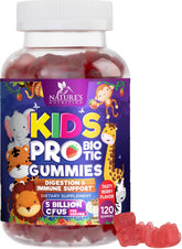 Front view of Probiotics for Kids 5B CFU Berry Gummies bottle label