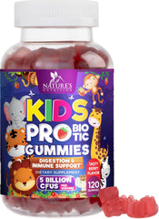 Front view of Probiotics for Kids 5B CFU Berry Gummies bottle label