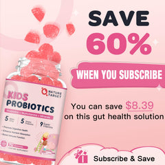 Image emphasizing 5 Billion CFUs and inulin prebiotic on the label
