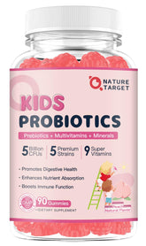 Hero image of Probiotics for Kids Gummies bottle with peach flavor