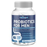 Nutrigut Probiotics for Men bottle with 100B CFUs
