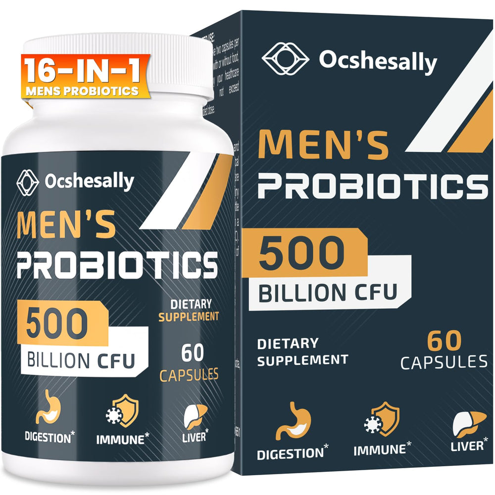 Probiotic bottle for men with 60 capsules
