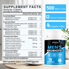 Close-up of probiotic capsules