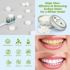 Probiotic toothpaste tablets for oral microbiome support