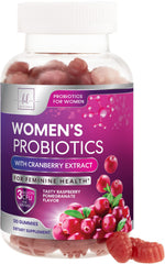 Bottle of Probiotics for Women Gummies with Cranberry
