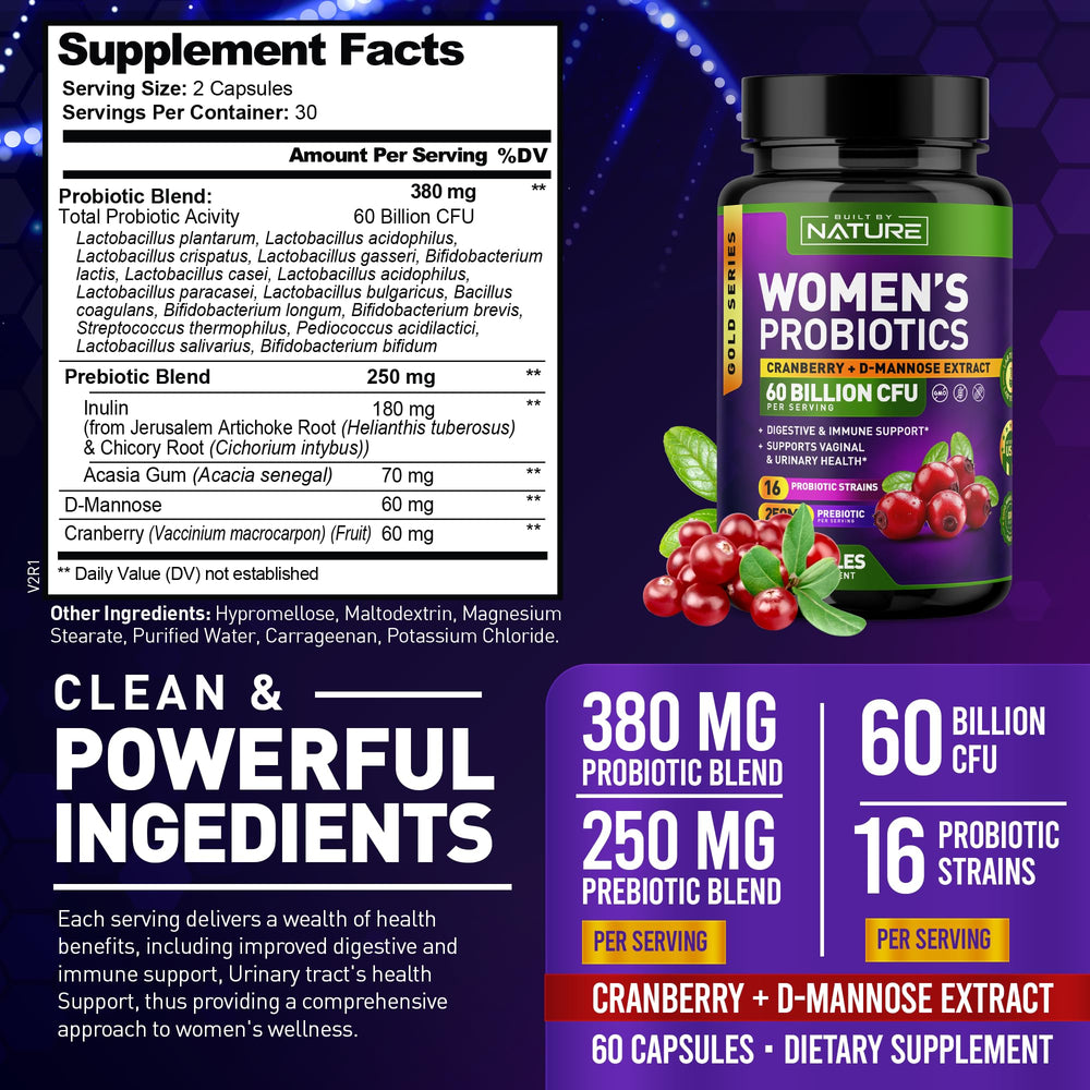 Front packaging image of Built By Nature Probiotics for Women