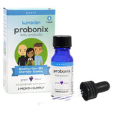 Probonix Humarian Liquid Probiotics for Adults bottle with grape flavor label