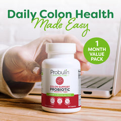 Serving size and servings per bottle for Probulin Colon Support