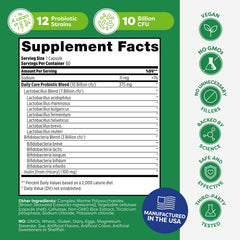 Vegan capsules and product information for Probulin Daily Care