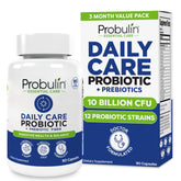 Hero image of Probulin Daily Care probiotic supplement bottle