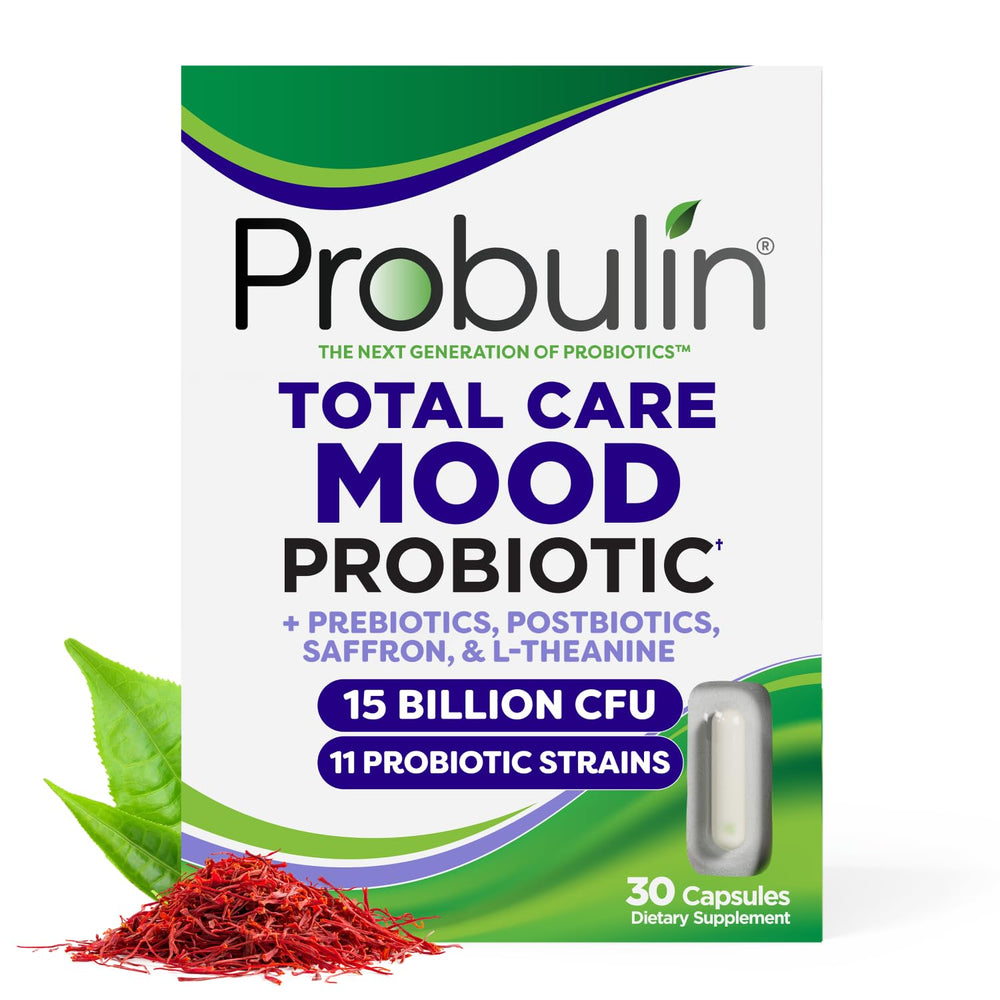 Probulin Mood Probiotics for Women with saffron and L-Theanine – capsule close-up