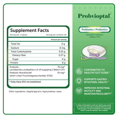 Gluten-free Probvioptal packaging and labeling