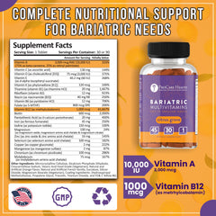 Nutrition facts and 22 essential nutrients illustration