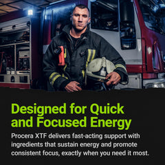 Procera XTF bottle in hand communicates convenient cognitive support