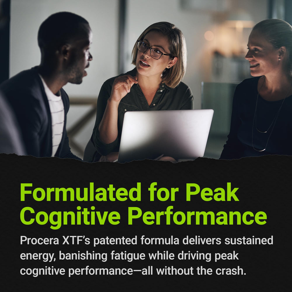 Procera XTF label detail highlights AVH blend for brain health