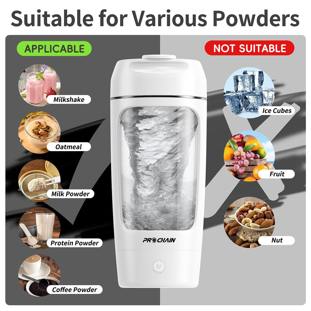 PROCHAIN powder storage cup keeps supplements organized for on-the-go shakes