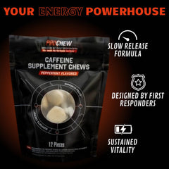 PROCHEW 125mg caffeine detail signals ready-to-use energy lift.