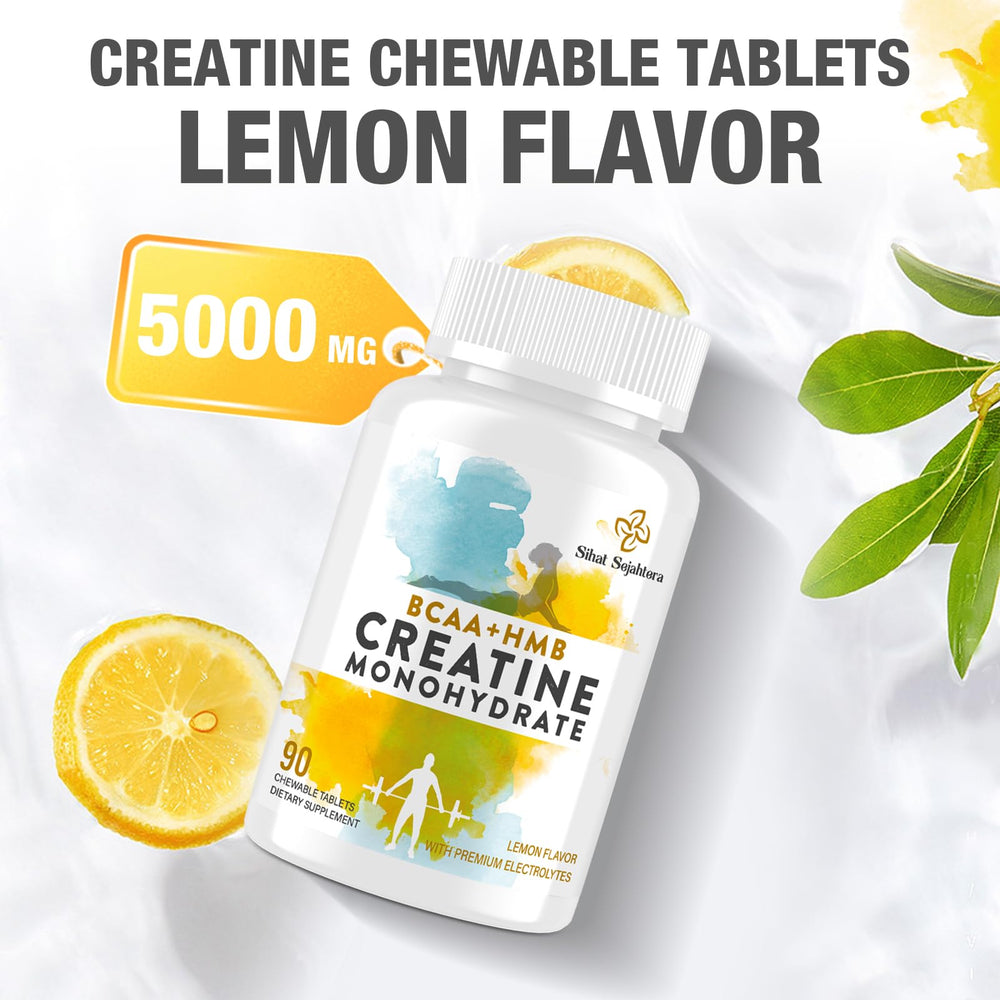 Product display with bottle and lemon slices on gym surface