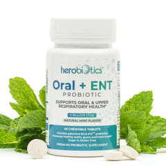 Infographic about the oral probiotics product and benefits