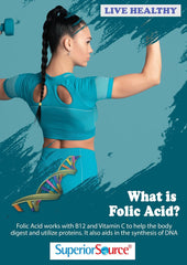 Product packaging and labeling of Superior Source B12 Folate