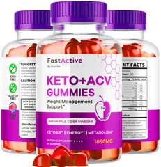 Packaging and product details of Fast Active Keto ACV Gummies