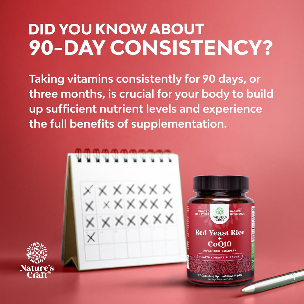 Front view of Red Yeast Rice with CoQ10 product packaging
