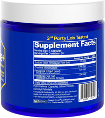 Front view of product packaging