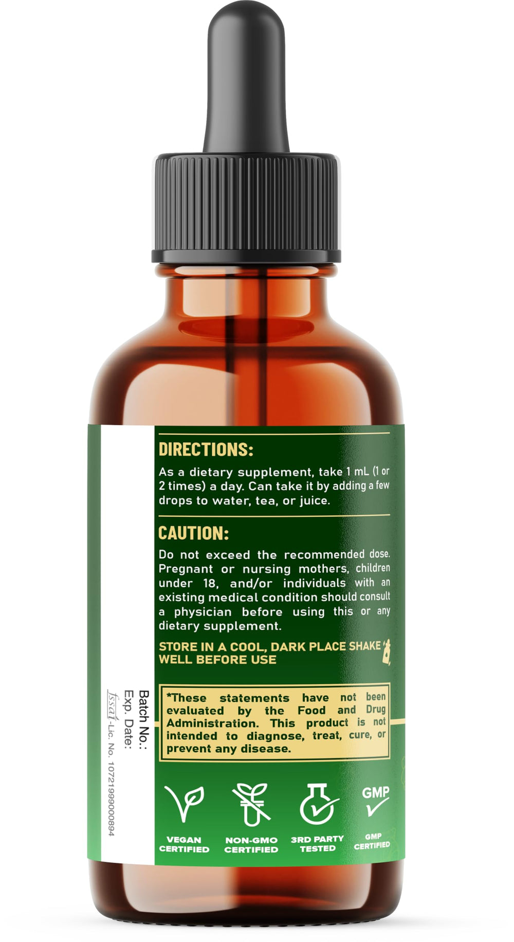 Front of the packaging box displaying product name and size