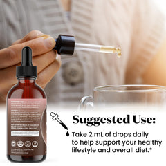 Product packaging and 8 oz bottle on white background