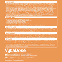 Product packaging for women's multivitamin patches