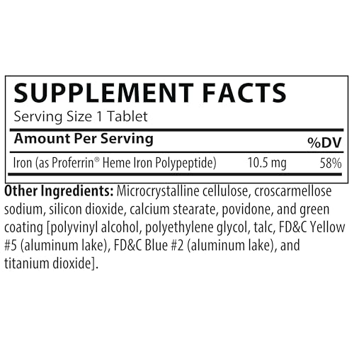 Close-up view of Proferrin ES tablets