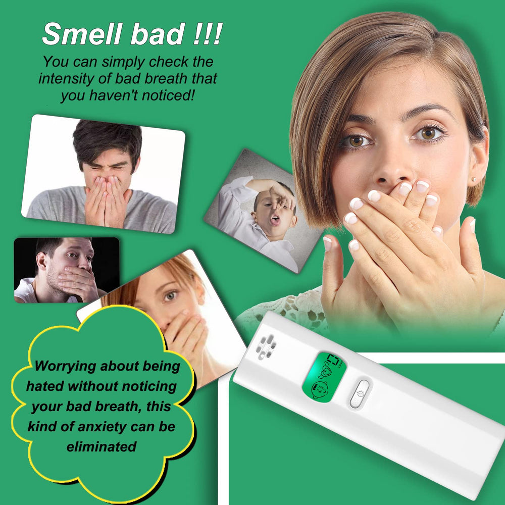 Close-up of the device showing 0-4 breath quality levels